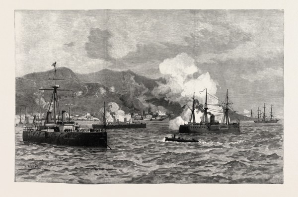THE CIVIL WAR IN CHILE: BOMBARDMENT OF IQUIQUE.