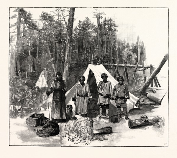 MR. A.OE. PRATT'S TRAVELS IN WESTERN CHINA AND TIBET: COLLECTORS AND TENT ON THE MOUNTAINS,