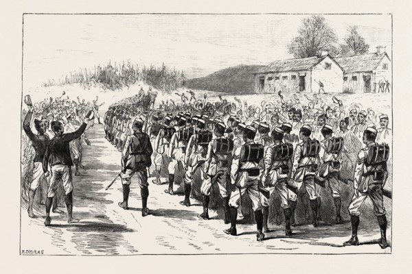 THE START OF THE MANIPUR EXPEDITION FROM SHILLONG, ASSAM FRONTIER.