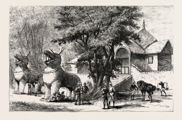 THE MANIPUR MASSACRES: PALACE ENCLOSURE AT MANIPUR, WHERE MR. QUINTON AND OTHER ENGLISHMEN WERE