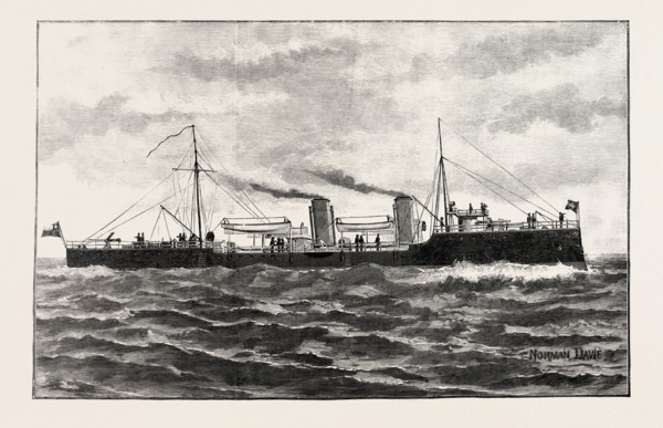 THE CHILIAN TORPEDO CRUISER ALMIRANTE LYNCH.