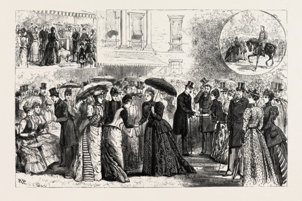 THE DUKE AND DUCHESS OF TECK'S SILVER WEDDING: RECEPTION AT WHITE LODGE, RICHMOND PARK, LONDON, UK