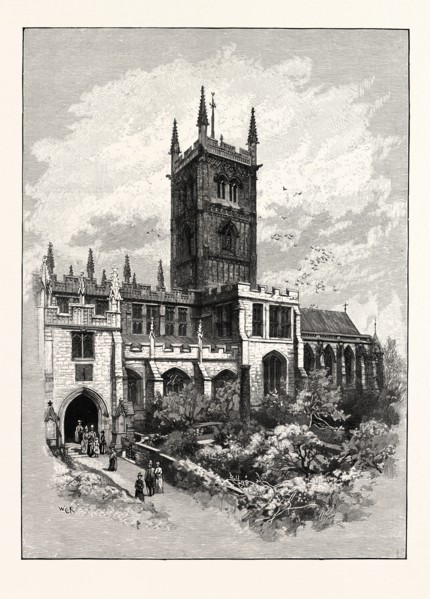 ST. PETER'S, WOLVERHAMPTON, FROM THE SOUTH EAST
