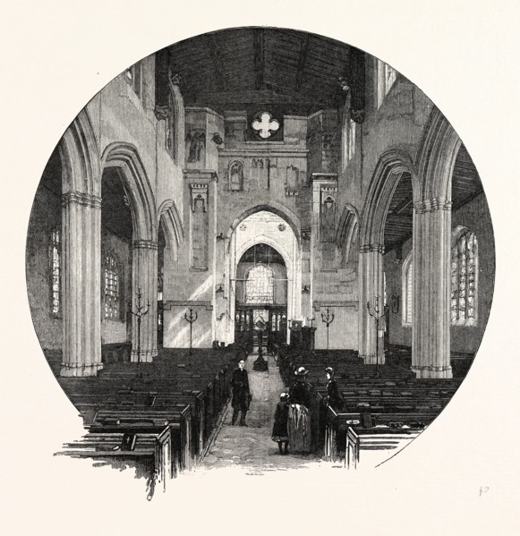 FAIRFORD CHURCH: THE NAVE, LOOKING EAST