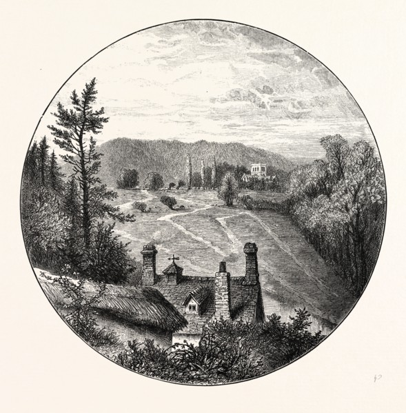 AMESBURY: DISTANT VIEW OF THE CHURCH
