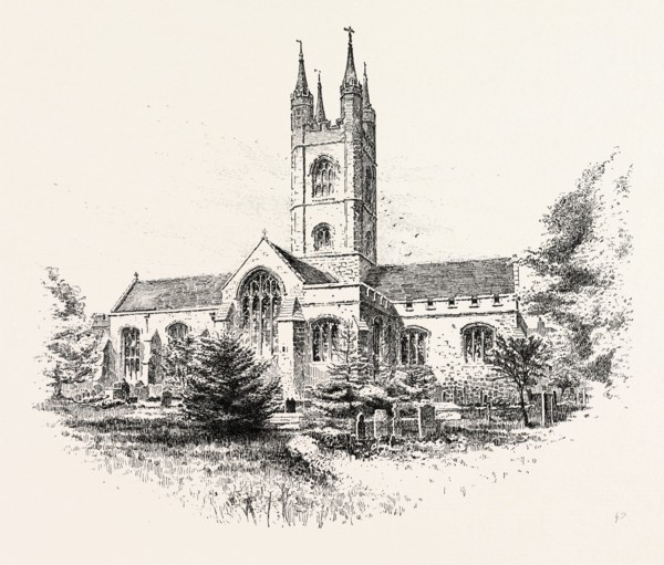 ASHFORD CHURCH, FROM THE NORTH WEST, UK