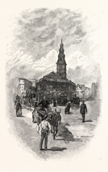 ST. CLEMENT DANES', FROM THE EAST, UK
