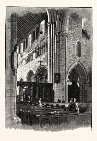 CARTMEL CHURCH, VIEW ACROSS THE NAVE