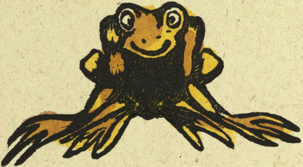 illustration of English tales, folk tales, and ballads. frog