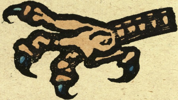 illustration of English tales, folk tales, and ballads. A claw