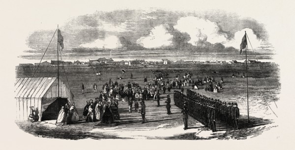 PRESENTATION OF A SILVER BUGLE BY THE LADIES OF BELFAST IN THE COLONY OF VICTORIA, TO THE VOLUNTEER