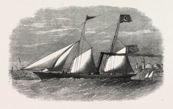 STEAM-YACHT BUILT FOR HIS LATE HIGHNESS EL HAMI PACHA, SON OF THE LATE VICEROY OF EGYPT, BY SCOTT