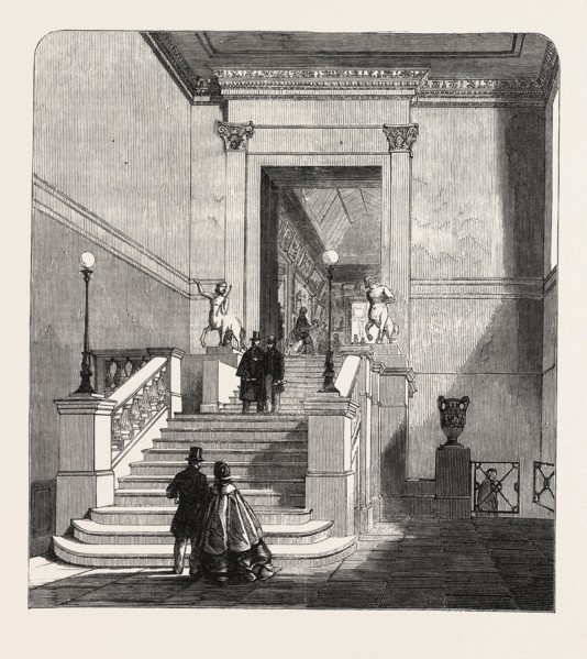 THE NEW STAIRCASE TO THE ROYAL ACADEMY, UK