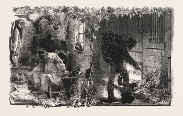 THE TREATY WITH FRANCE, FRENCH RAGS AND FRENCH PAPER: RAG-SORTER IN PARIS (LEFT), THE PARISIAN