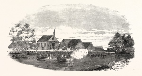 H.M.S. ANTELOPE, AT FERNANDO PO: ELECTION OF A NEW SOVEREIGN, 1854
