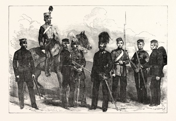 ENGLISH MILITIA AND YEOMANRY CAVALRY, 1854