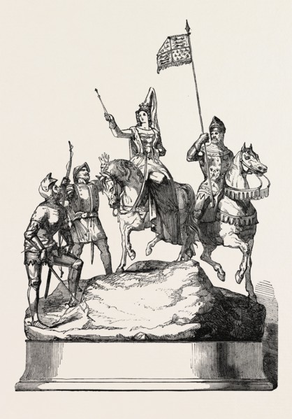 THE DONCASTER RACE PLATE, 1854, QUEEN PHILIPPA BEFORE THE BATTLE OF NEVILLE'S CROSS