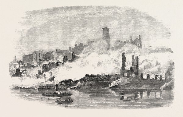 REMAINS AT GATESHEAD, SITE OF THE EXPLOSION, 1854