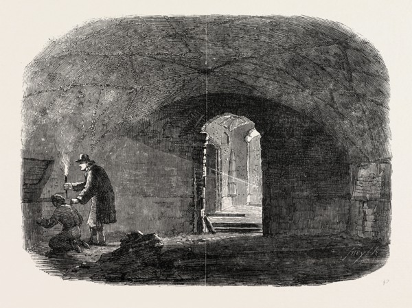 SUBTERRANEAN CHAMBER OLD FISH-STREET, ST. PAUL'S, LONDON, 1854