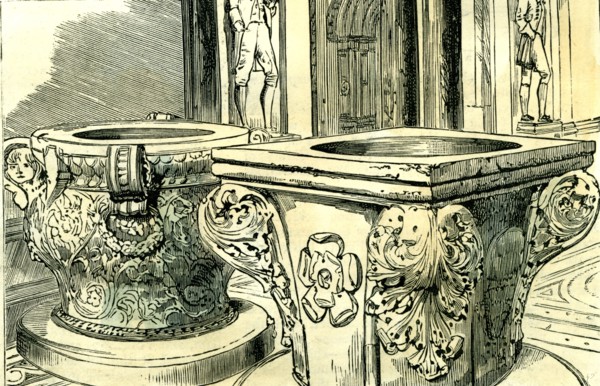 Birmingham, UK, the lobby in the new museum, 1885