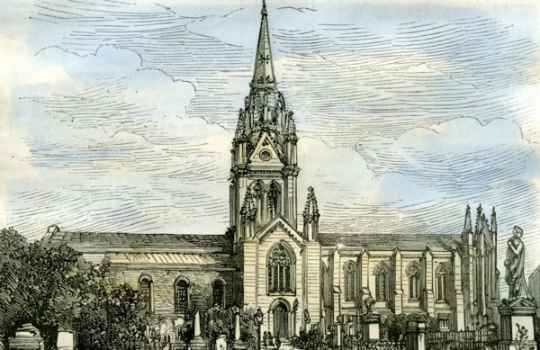 Aberdeen, The East and West Churches, 1885, UK
