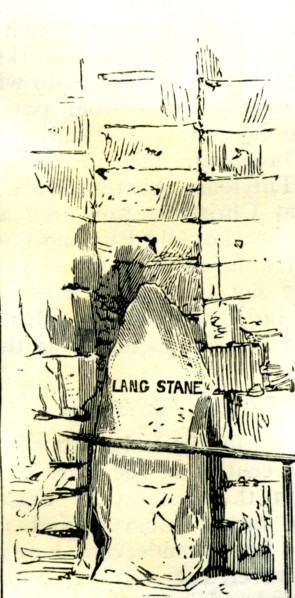 Aberdeen, The Langstane in the Windmill Brae, 1885, UK
