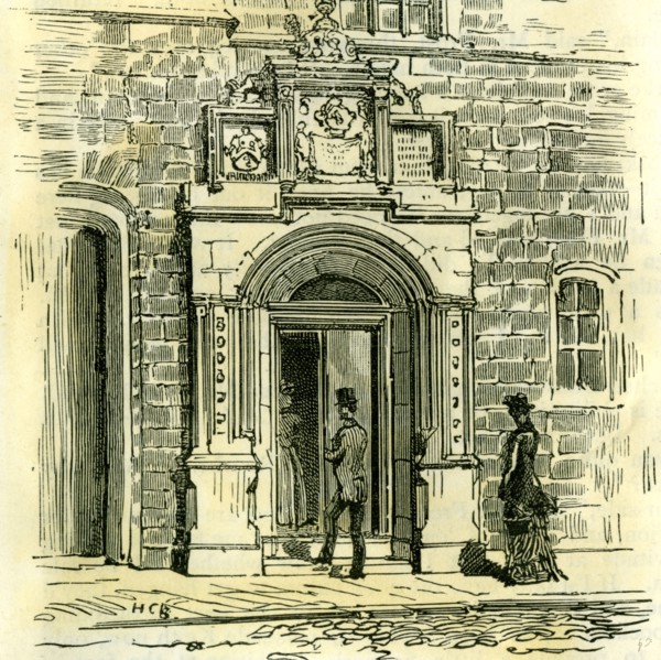 Aberdeen, Old Gateway of Trinity Friars, 1885, UK