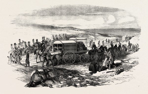 THE CRIMEAN WAR: SIEGE OF SEBASTOPOL: DR. SMITH'S NEW AMBULANCE WAGGON