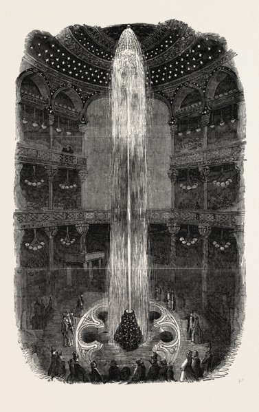 THE LUMINOUS FOUNTAIN, AT THE PANOPTICON, LEICESTER SQUARE, LONDON, 1854