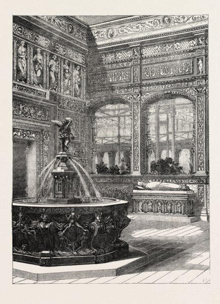 THE RENAISSANCE COURT, AT THE CRYSTAL PALACE, SYDENHAM, UK, 1854