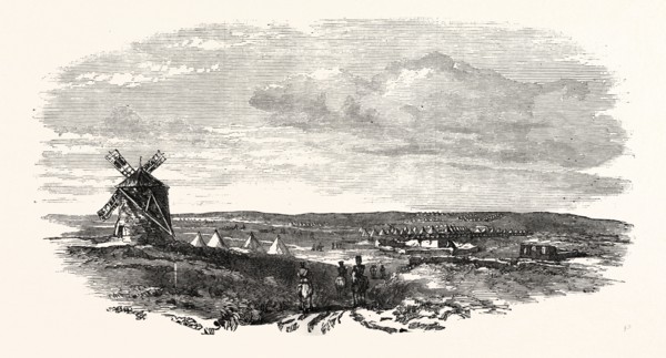 THE CRIMEAN WAR: THE SIEGE OF SEBASTOPOL: CAMP OF THE SIEGE TRAIN (GENERAL SIR J. BURGOYNE), AT