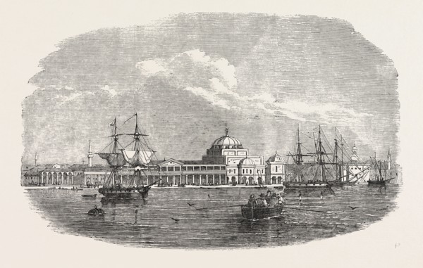 VIEWS IN THE CRIMEA: EUPATORIA, THE HARBOUR, 1854