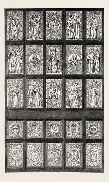 PAINTED WINDOW PRESENTED TO THE KING OF DENMARK, BY MR. PETO, M.P., 1854