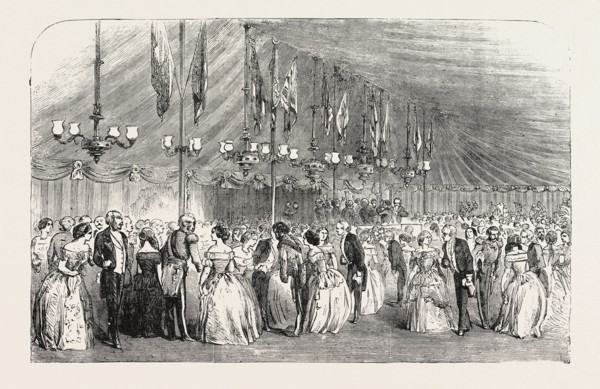 BALL AT HAWKSTONE, TO COMMEMORATE THE MAJORITY OF THE HON. ROWLAND CLEGG HILL, 1854