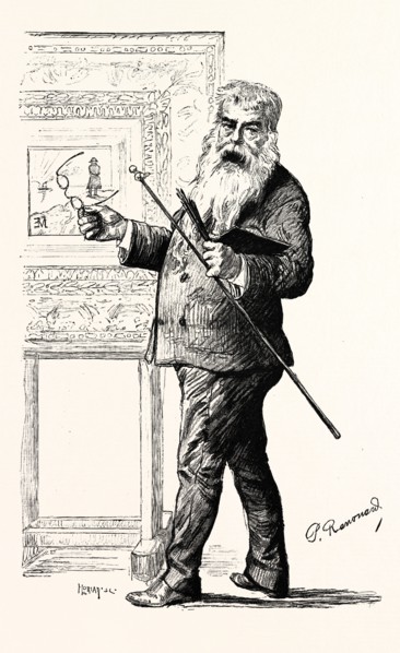 JEAN LOUIS ERNEST MEISSONIER, THE EMINENT FRENCH PAINTER
