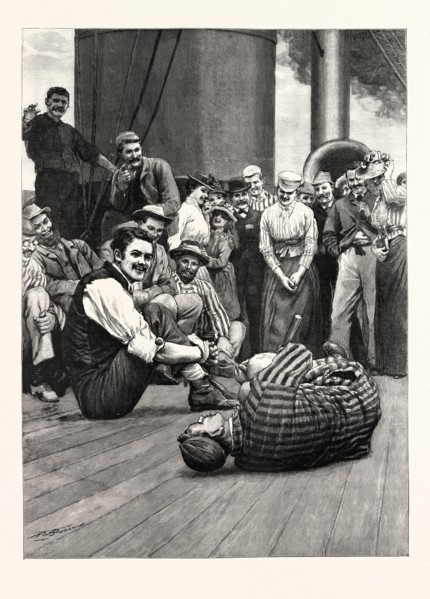 OUTWARD BOUND TO AUSTRALIA ON AN ORIENT LINER: A COCK-FIGHTING MATCH