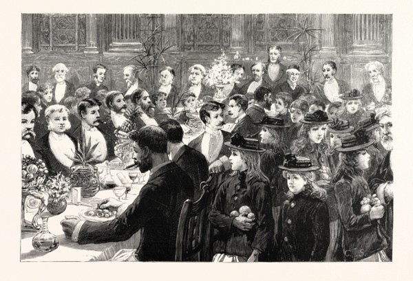 THE BANQUET OF THE BENEVOLENT SOCIETY OF ST. PATRICK AT THE FIRST AVENUE HOTEL, INTRODUCING SOME OF
