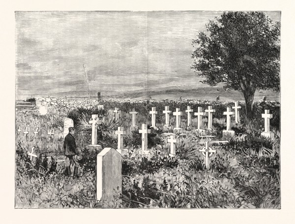 BURIAL PLACE OF THE OFFICERS AND MEN WHO FELL ON MAJUBA HILL, CHARLESTOWN