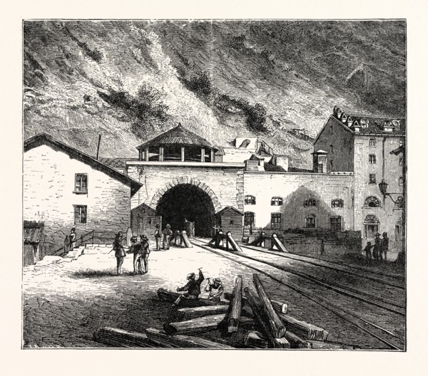 THE MONT CENIS TUNNEL, FROM THE ITALIAN SIDE.