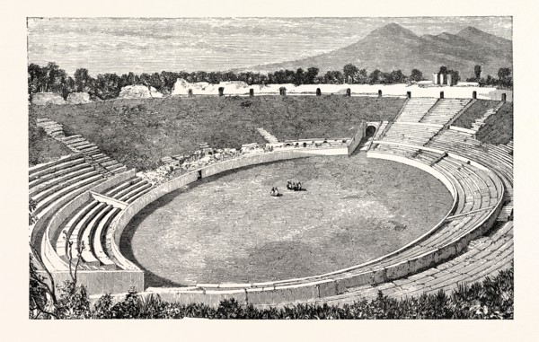 THE AMPHITHEATRE, POMPEII