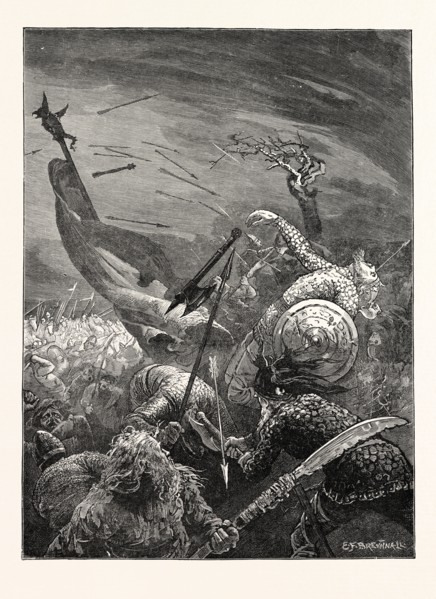 DEATH OF HAROLD AT THE BATTLE OF HASTINGS