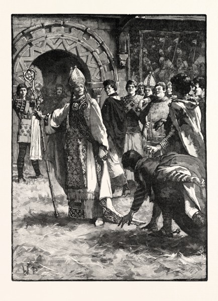 BECKET BEFORE HIS ENEMIES IN THE COUNCIL HALL AT NORTHAMPTON