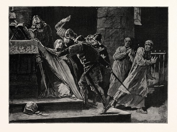 THE MURDER OF BECKET IN CANTERBURY CATHEDRAL