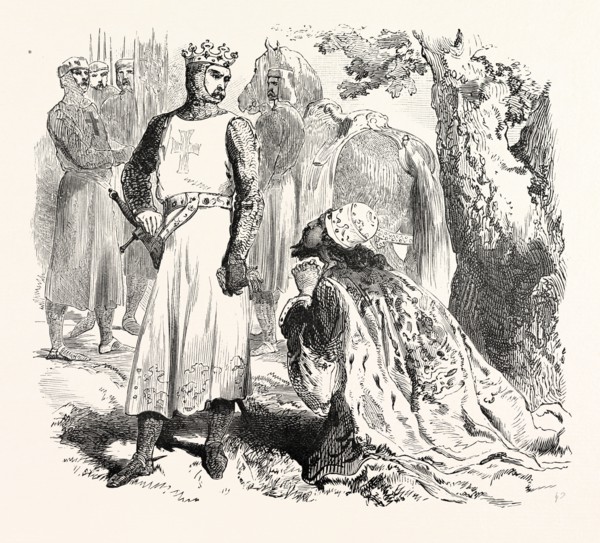 ISAAC OF CYPRUS BEGGING FOR THE RELEASE OF HIS DAUGHTER