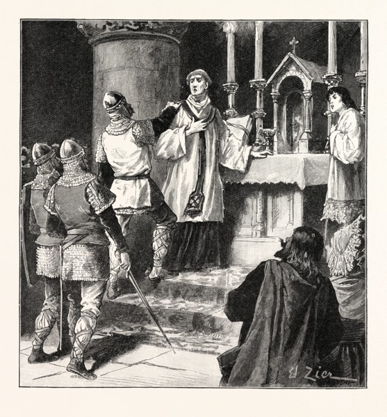 ARREST OF ARCHBISHOP GEOFFREY IN A MONASTERY AT DOVER
