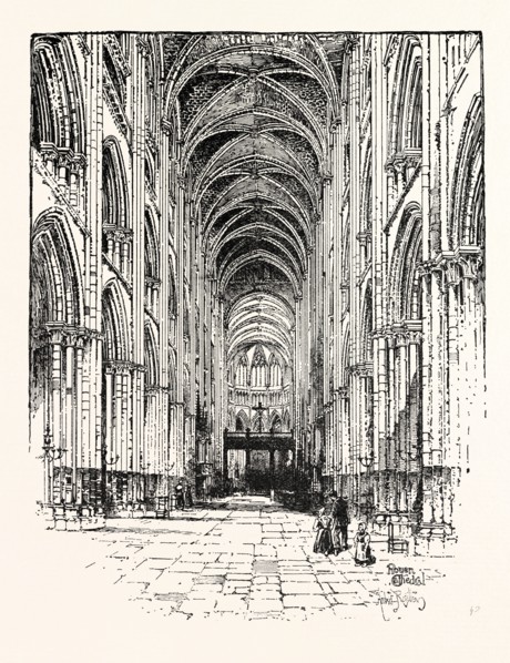 INTERIOR OF ROUEN CATHEDRAL