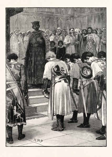 THE BARONS SUBMITTING THEIR DEMANDS TO HENRY