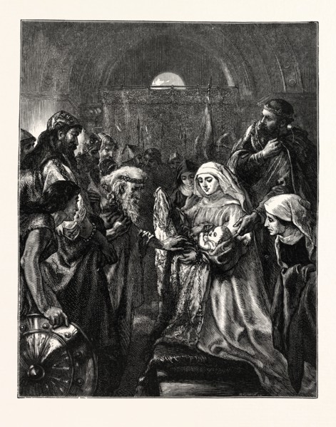 EDWARD PRESENTING HIS INFANT SON TO THE WELSH