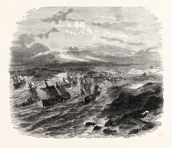 THE FRENCH FLEET ARRIVING AT MILFORD HAVEN
