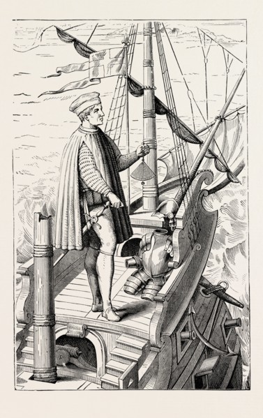 COLUMBUS ON HIS FIRST VOYAGE TO AMERICA.